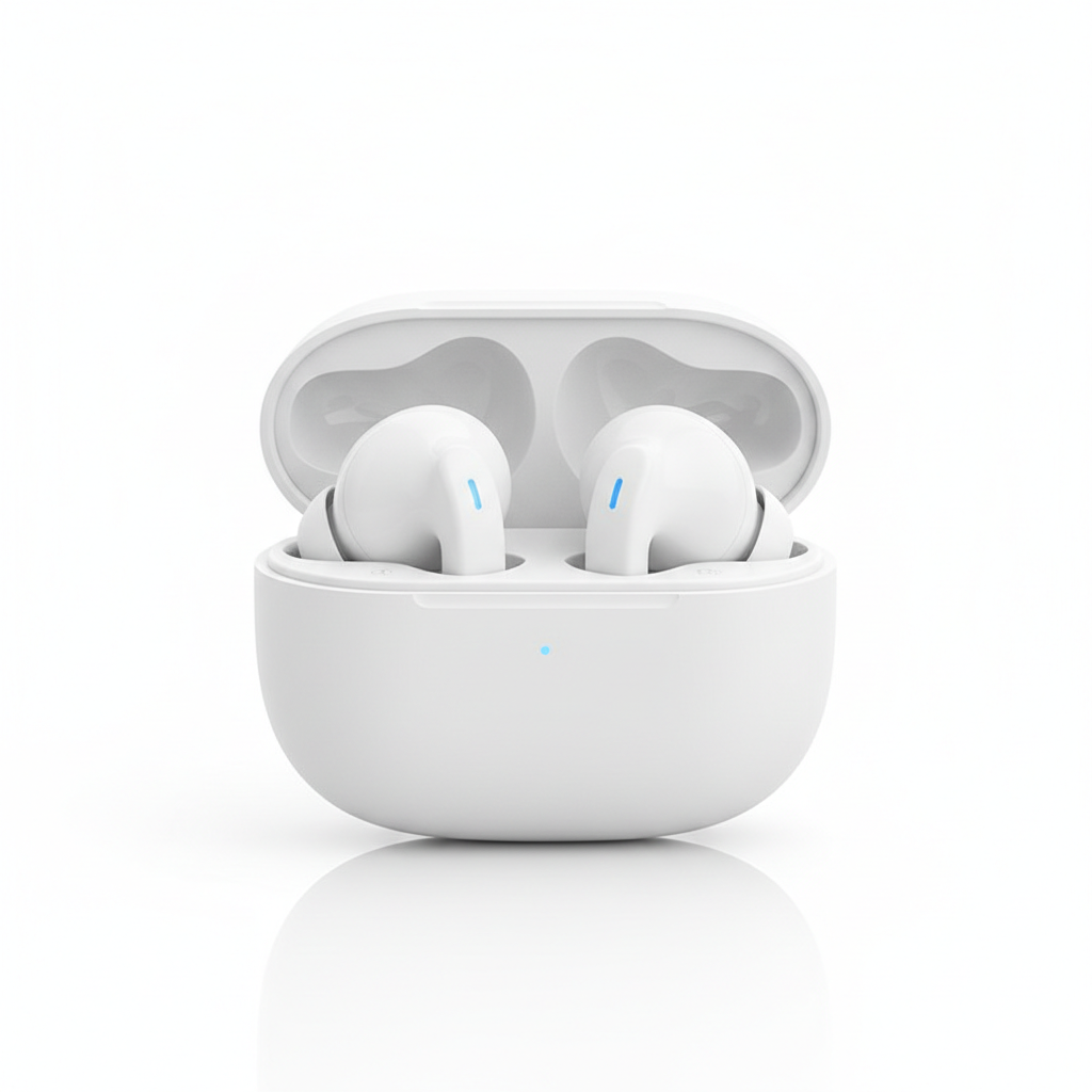 Student wireless earbuds with charging case