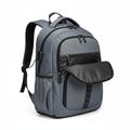 Student laptop backpack with multiple compartments and USB charging port