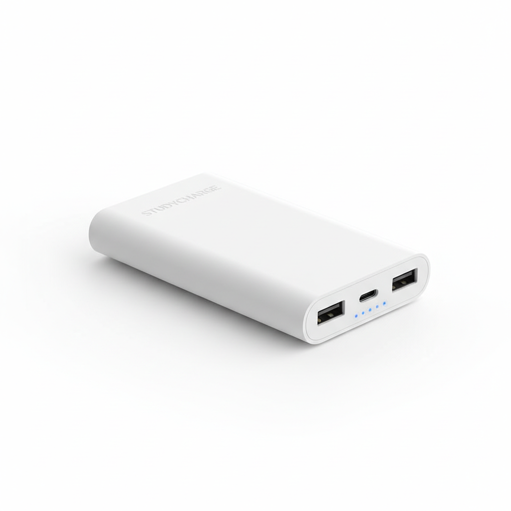 Portable power bank for students with dual USB ports